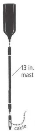 13 in. mast cable