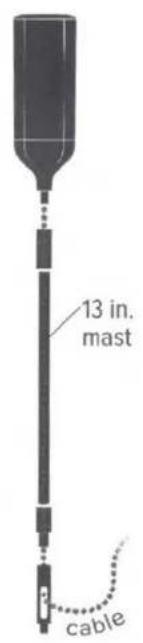13 in. mast cable