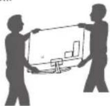 LG 32LJ618U - Lifting and moving the TV - 3