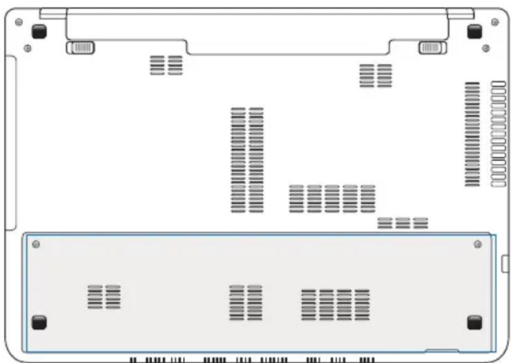 ASUS S56CM-QH71 - Locating the memory (RAM) - 1