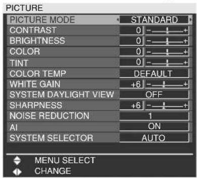 PANASONIC PT-DW5100UL - ■ Structure of menu screens - 6