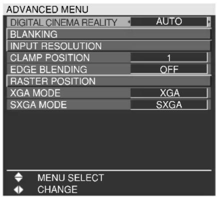 PANASONIC PT-DW5100UL - How to use ADVANCED MENU - 1