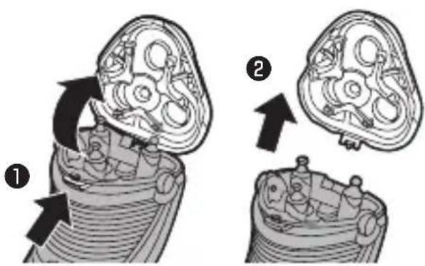 PHILIPS AquaTouch AT911 - 刃の取り外し方 - 7