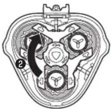 PHILIPS AquaTouch AT911 - 刃の取り付け方 - 2