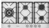 WESTINGHOUSE WHG640SA - Gas cooktops' 70cm & 90cm - 4