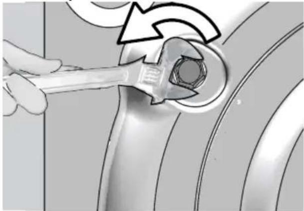 GRUNDIG GWE17420W - Removing the transportation locks - 3