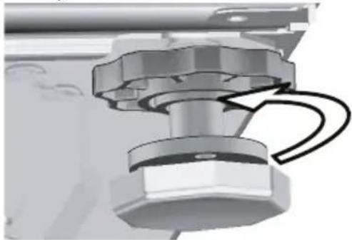 GRUNDIG GWE18420W - Adjusting the feet - 2