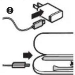 Diagram showing cable installation and connection to a device with labeled components