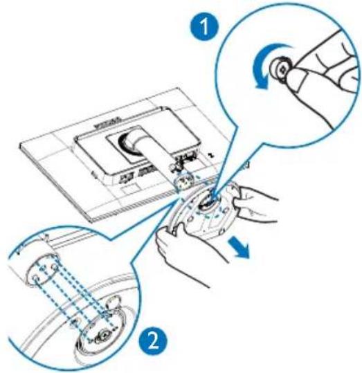 Diagram illustrating a hand operating a device with labeled steps and directional arrows indicating rotation or adjustment.