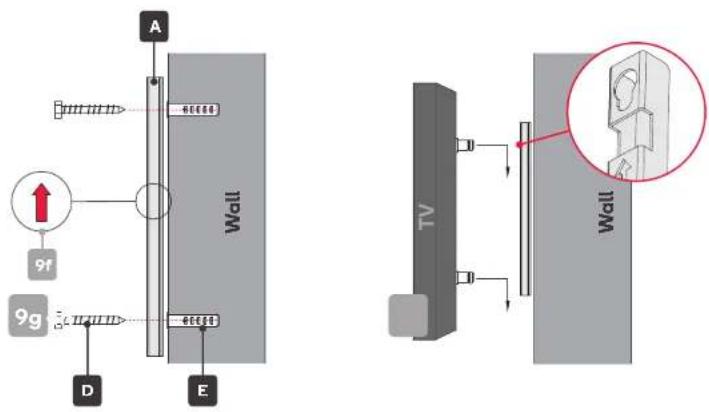Kogan Series 9 XU9250 - Optional wall-mounting installation - 2