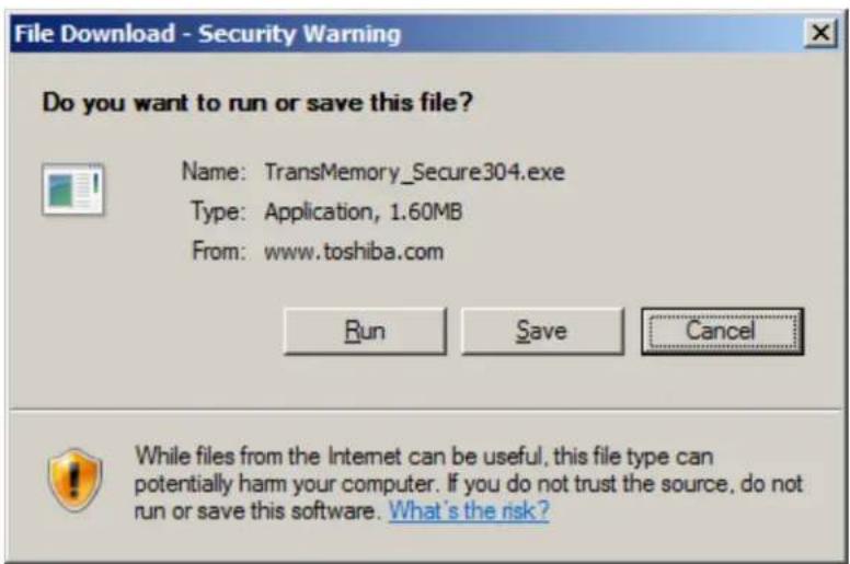 TOSHIBA TransMemory U2K - ■ 1.1 Downloading TransMemory™ Secure Software - 1