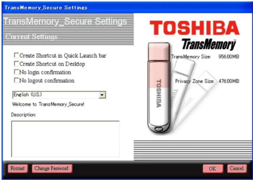 TOSHIBA TransMemory U2K - ■ 1.2 Formatting using the Security software - 2
