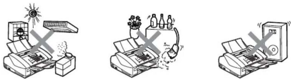 Illustration showing three different printer printing processes with icons and crossed-out symbols indicating process difficulty.