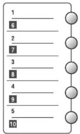 1 6 2 7 3 8 4 9 5 10