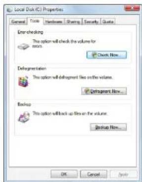 ACER NV5818H - Checking the hard drive for errors - 1