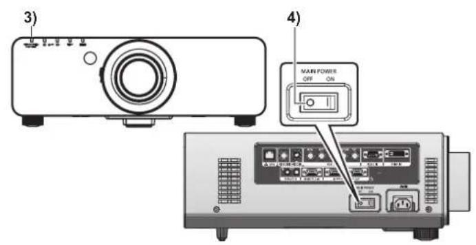 3) 4) MAXI POWER OFF ON