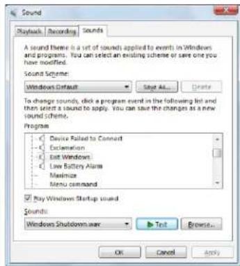 ACER NV5216u - Changing system sounds - 1