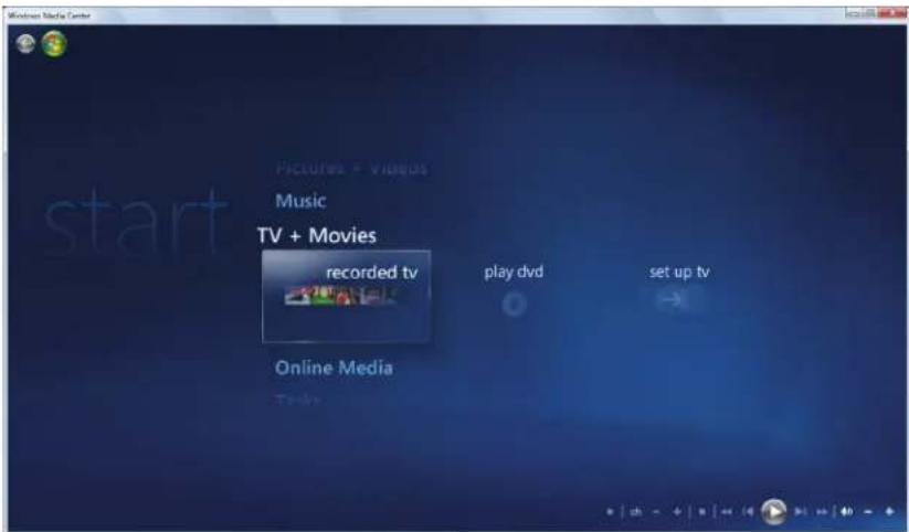 ACER NV5216u - Starting Windows Media Center - 2
