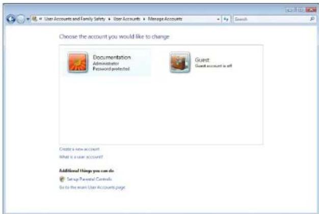 ACER NV5216u - Windows user accounts - 1