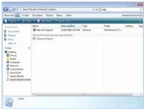 ACER NV5216u - Using the Windows Search - 1
