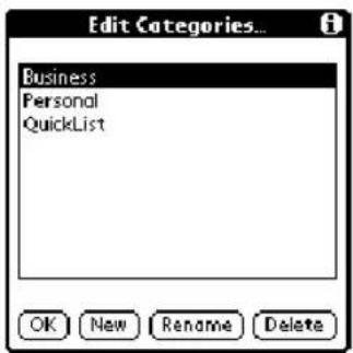 Edit Categories... Business Personal QuickList OK New Rename Delete