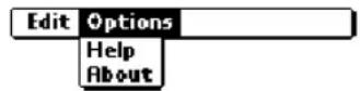 PALM Treo 180g - SIM Book menus - 2