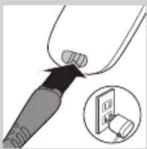 PHILIPS Series 5000 HC5441 - Charging with the adapter - 2