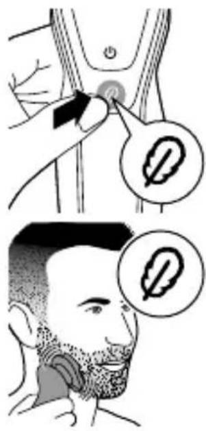 Diagram illustrating hairpin usage technique with magnified views showing hairpin application and facial recognition