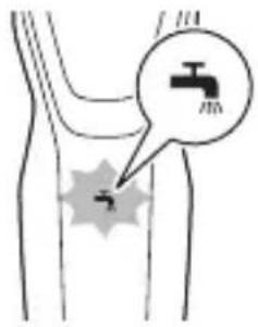 Medical diagram showing a surgical procedure on a knee joint with a magnified view of the valve and surrounding bone structure.
