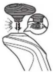 PHILIPS Series 7000 S7521 - Removing or attaching the click-on attachments - 2