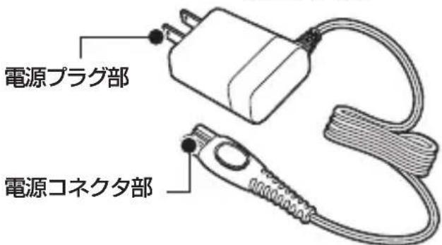 電源プラグ部 電源コネクタ部