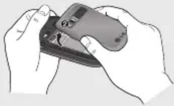 LG GU285f - Remove the battery cover - 2