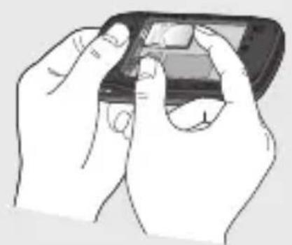 LG GU285f - Install the battery - 4