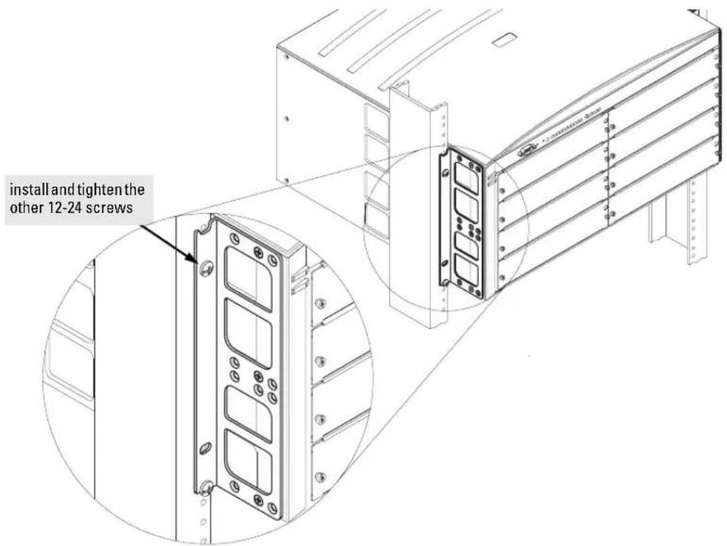 install and tighten the other 12-24 screws