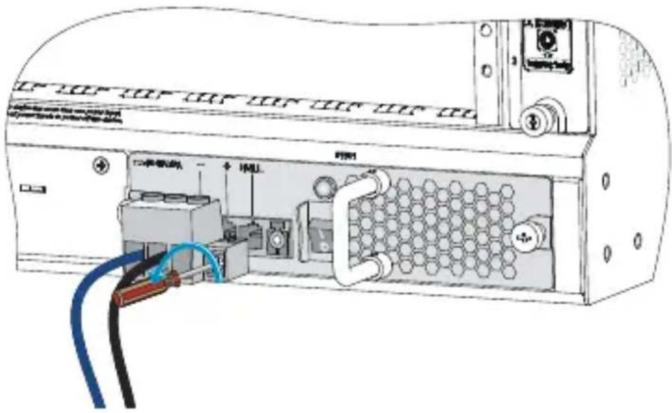 HP FlexNetwork HSR6800 - Remove the DC power cords - 1