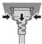 PANASONIC Solid Shine PT-RZ475U - Removing the power cord - 1
