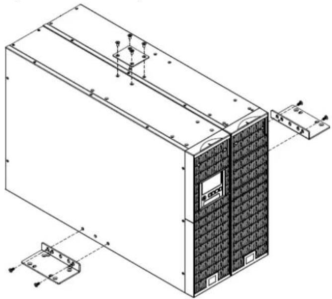 CyberPower Smart App Online OL10000RT3UTF - Step 2: Attach the base stands - 1