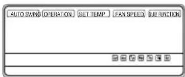 AUTO SWING OPERATION SET TEMP FAN SPEED SUB FUNCTION
