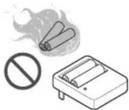 LG HTNC368DLC0 - Do not recharge or disassemble the batteries. Do not dispose of batteries in a fire. - 1