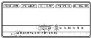 AUTO SWING C OPERATION SET TEMP FAN SPEED SUBFUNCTION Date: 01/08/25 07/09/11 13:35 17:00:01:25