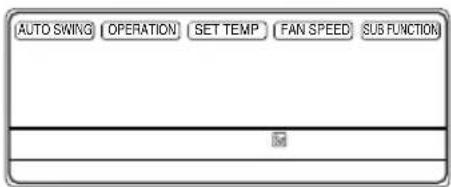 AUTO SWING OPERATION SET TEMP FAN SPEED SUB FUNCTION #