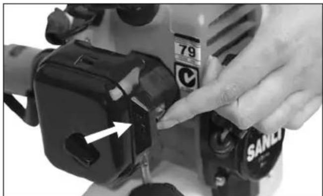 Sanli BCS260 - Starting your brushcutter. - 3