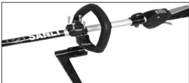 Sanli BCS260 - Attaching the safety guard - straight shaft. - 1