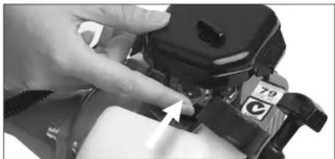 Sanli BCS260 - Starting your brushcutter. - 2