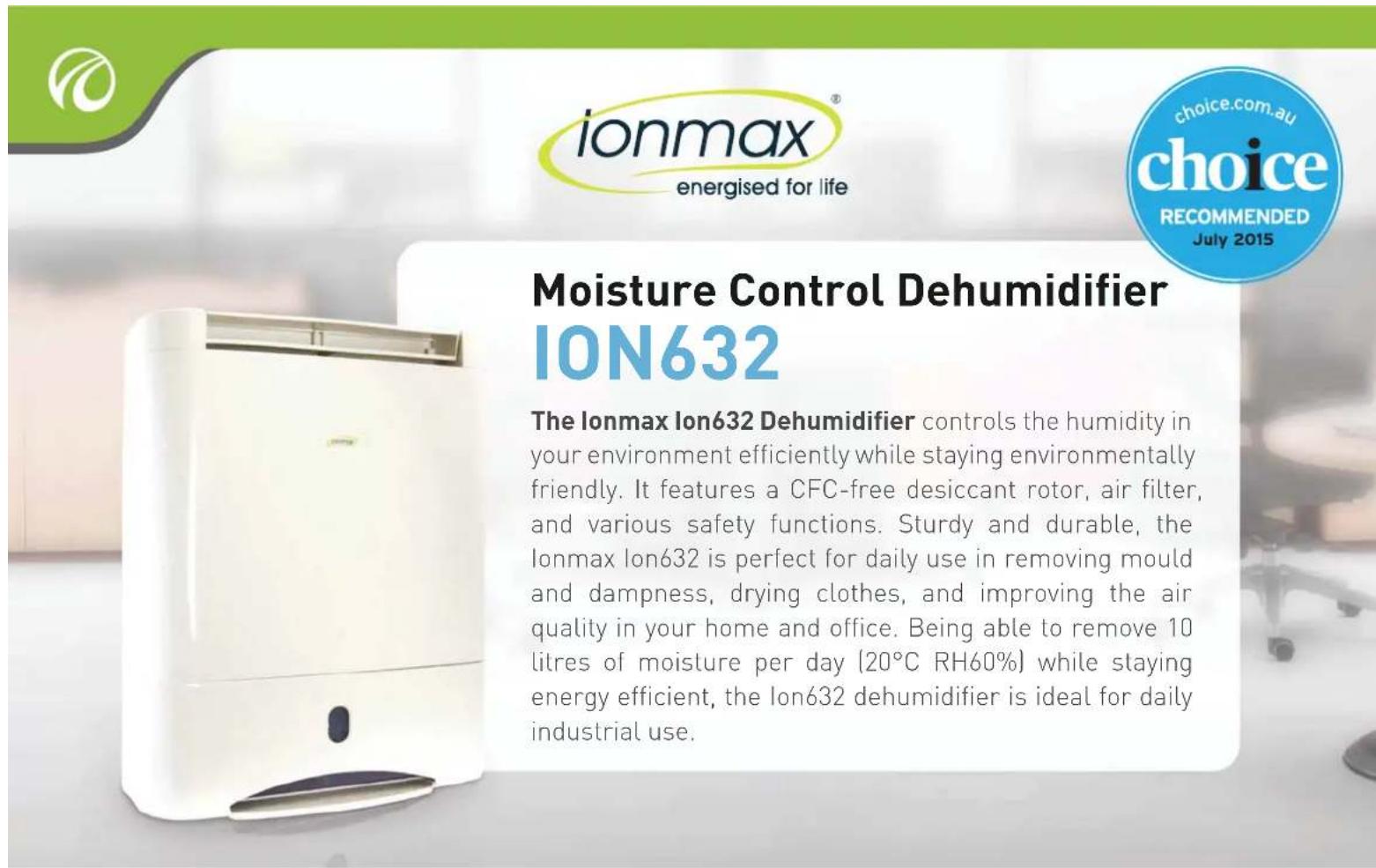 Ionmax ION632 - SPECIFICATIONS - 1