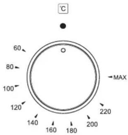 BELLING BFS54DODF - Oven Temperature (Thermostat) Knob - 1