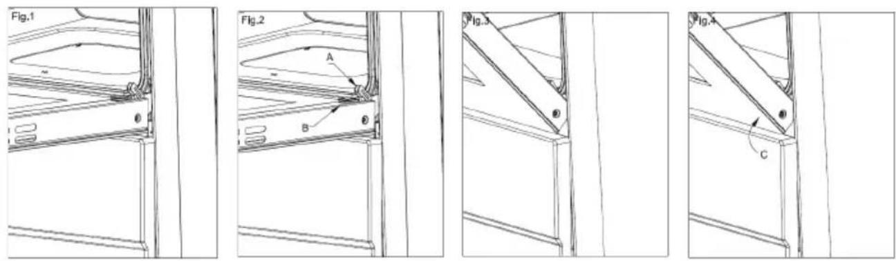 BELLING BFS54SCDF - Cleaning the oven door / How to remove the oven doors - 1