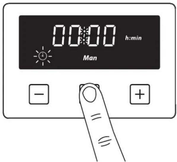BELLING BCC1100GTGB - Setting the time of day - 1