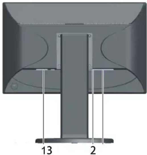 LENOVO ThinkVision E2003 - Attaching the Cables - 1