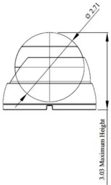 Ø 2.71 3.03 Maximum Height